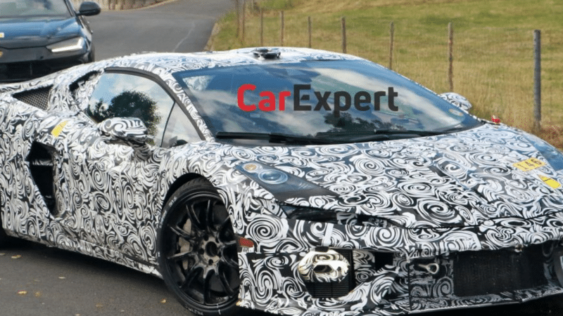 Lamborghini Huracan Successor Spotted in Camouflaged Design