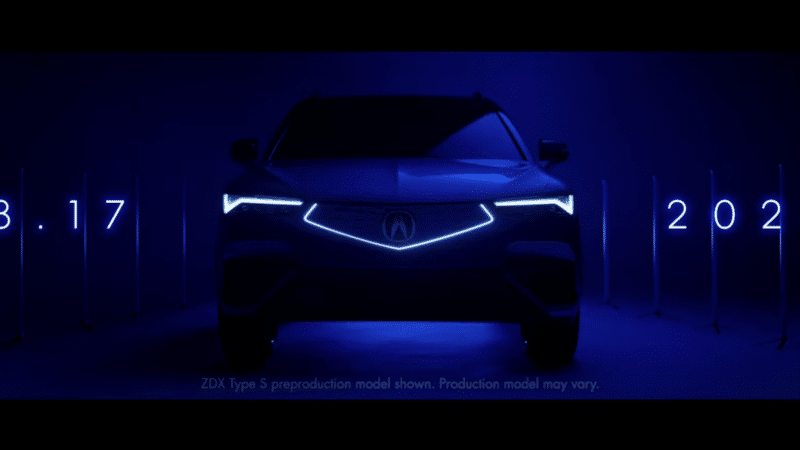 Acura Teases First Fully Electric Vehicle, the ZDX: What We Know So Far