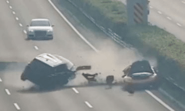 Distracted Driver Smashes into Lamborghini on Chinese Motorway