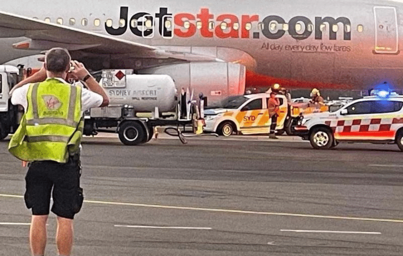 Jetstar Aircraft Collides with Mitsubishi Triton at Sydney Airport