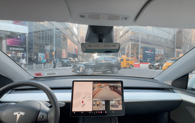 Tesla's Full Self-Driving Technology Improves with Impressive Maneuvers in Manhattan Traffic