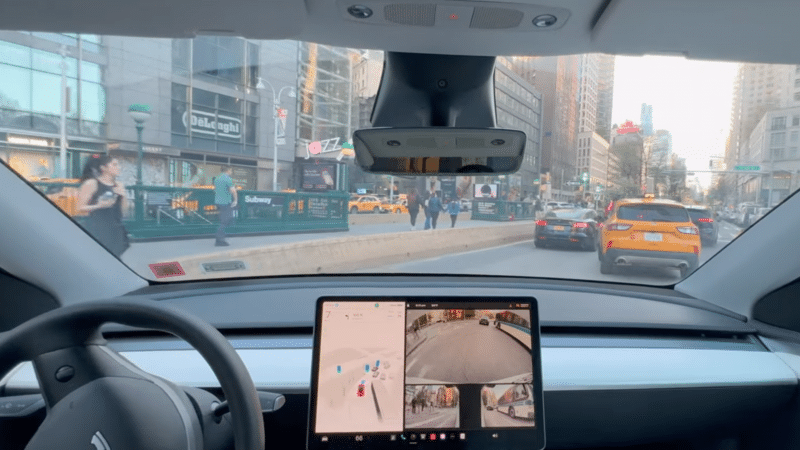Tesla’s Full Self-Driving Technology Improves with Impressive Maneuvers in Manhattan Traffic