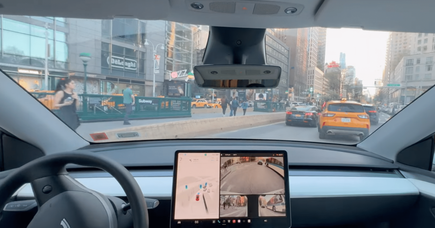 Tesla’s Full Self-Driving Technology Improves with Impressive Maneuvers in Manhattan Traffic