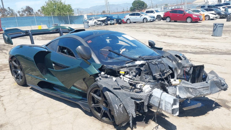 Wrecked McLaren Senna Hypercar to Be Auctioned in the US